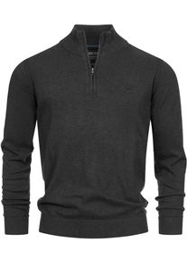 INDICODE Herren Troyer "Lillamos", schwarz, modisch, Gr. XL, unifarben, Strick, Obermaterial: 80% Baumwolle, 20% Polyamid, Pullover
