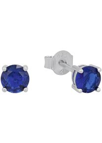 Amor Damen Paar Ohrstecker "Trachtenschmuck, Volksfest, 2039220, 2039221", Silber 925 (Sterlingsilber), blau, Silber 925 (Sterlingsilber), Ohrringe,