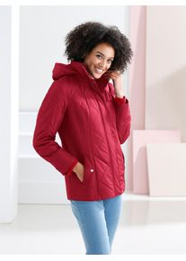 Classic Basics Damen Langjacke, rot, Gr. 52, unifarben, 100% Polyester, Futter und Wattierung:100% Polyester, Jacken