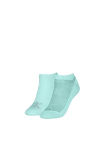 Damen Socken "CKJ WOMEN SNEAKER 2P AO SHADOW RIB", Calvin Klein Jeans, blau, Baumwollmischung, unifarben, Socken, mit dezentem Logo-Print