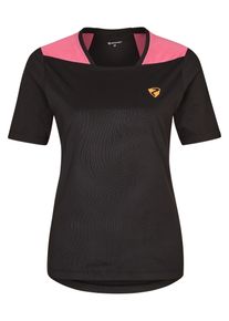 Ziener Damen T-Shirt "NADELIA", schwarz, Gr. 46, Obermaterial: 1. 92% Polyester, 8% Elasthan; 2. 85% Polyester, 15% Baumwolle, Shirts