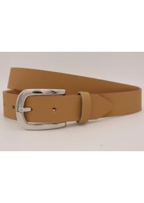 AnnaMatoni Damen Ledergürtel, braun, casual, Gr. 90, unifarben, Rindsleder, Gürtel, mit silberner Schließe