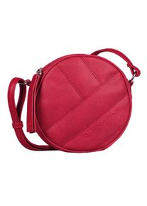 Damen Umhängetasche "Kyra", Tom Tailor Denim, rot, Polyurethan, clean, gepflegt, geprägtes Muster, beschichtet, gummiert, Taschen, Quiltings auf