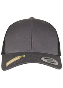 Flexfit Damen Trucker Cap "Flexfit Caps YP CLASSICS RECYCLED RETRO TRUCKER CAP 2-TONE", grau, casual, unifarben, 100% Baumwolle, Caps