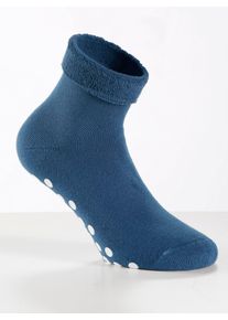 wäschepur WÄSCHEPUR Damen ABS-Socken, Gr. 1, blau, 80% Baumwolle, 15% Polyamid, 5% Elasthan, Socken