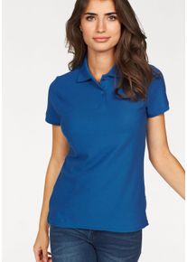 Damen Poloshirt "Lady-Fit Premium Polo", blau, Basic, Gr. S, Fruit of the Loom, unifarben, Piquu00e9, Obermaterial: 100% Baumwolle, Shirts