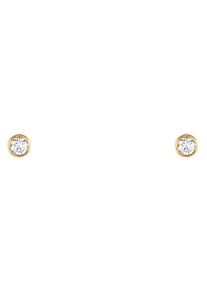 UNIKE JEWELLERY Damen Paar Ohrstecker "MIX & MATCH CLASSICS SOLITÄR, UK.TN.1204.0022", Silber 925 (Sterlingsilber), silber, Silber 925