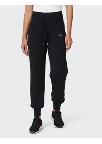 Venice Beach Damen Yogahose "YOGA HOSE UMA", schwarz, sportlich, Gr. M, Obermaterial: 47% Baumwolle, 47% Modal, 6% Elasthan, Hosen