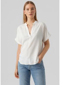 Véro Moda VERO MODA Damen Shirtbluse "VMBEAUTY SS TOP GA NOOS", weiß, modisch, Gr. L, unifarben, Web, Obermaterial: 100% Viskose, Blusen