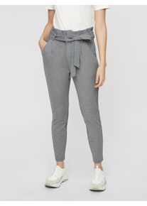 Véro Moda VERO MODA Damen Jogger Pants "VMEVA PAPERBAG", grau, modisch, Gr. L, meliert, Milano Rib, Obermaterial: 65% Viskose, 30% Elasthan, 5% Nylon, Hosen