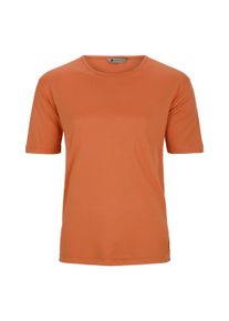 Damen T-Shirt, orange, casual, Gr. 50, Ahorn Sportswear, bestickt, 100% Polyester, Shirts, mit Rundhalsausschnitt