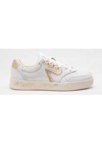 Replay Damen Sneaker "OYZONE W RAPID", Gr. 37, weiß, Leder, Lederimitat, sportlich, Schuhe, mit tollen Metallic-Details, Freizeitschuh, Halbschuh,