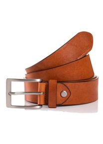 Tom Tailor Damen Ledergürtel "TTJADEN", braun, casual,klassisch, Gr. 90, unifarben, Rindsleder, Gürtel, 3,5 cm breiter Herrengürtel, ideal zu Jeans
