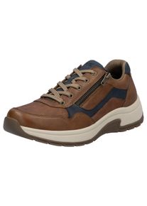 Rieker Herren Sneaker, Gr. 43, bunt, Leder, Lederimitat, sportlich, Schuhe, Halbschuh, Freizeitschuh, Schnürschuh in bequemer Form