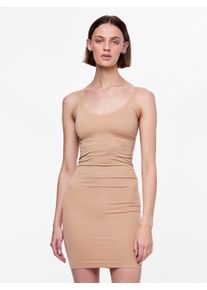 Pieces Damen Unterkleid "PCBALLROOM LONG SINGLET NOOS BC", Gr. M, beige, Jersey, Obermaterial: 95% Nylon, 5% Elasthan, unifarben, feminin, Kleider,