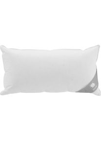 3-Kammer-Kopfkissen Musterring, B:40cm L:80cm, weiß, Bezug: 100% Baumwolle. Füllung Außenkammer: 90% Daunen, 10% Federn. Füllung Innenkammer: 100%