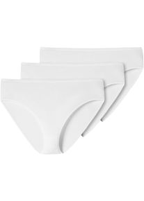 Schiesser Damen Bikinislip ""Cotton Essentials"", Gr. 36, weiß, Single Jersey, Obermaterial: 95% Baumwolle, 5% Elasthan, unifarben, Unterhosen, mit