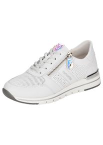 Remonte Damen Keilsneaker, Gr. 39, weiß, Lederimitat, sportlich, Schuhe, mit seitlichem Reißverschluss, Freizeitschuh, Halbschuh, Schnürschuh