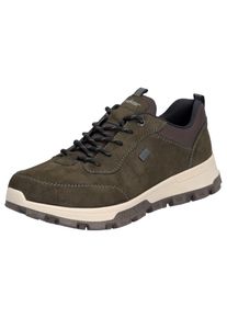 Rieker Herren Sneaker, Gr. 40, grün, Lederimitat, Textil, sportlich, Schuhe, Outdoorschuh, Halbschuh, Schnürschuh mit TEX-Membran