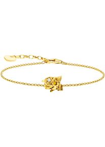 Thomas Sabo Damen Armband "Roses Romance, Rose, A2175-414-39-L19V", 19, Silber 925 (Sterlingsilber), gold, Silber 925 (Sterlingsilber), Armbänder,