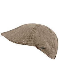 Chillouts Damen Schiebermütze "Kyoto Hat", beige, casual,modisch,klassisch, meliert, Materialmix, Mützen, Flat Cap mit feinem Karomuster