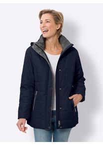 Classic Basics Damen Steppjacke, blau, Gr. 50, unifarben, 100% Polyester, Wattierung:100% Polyester, Jacken