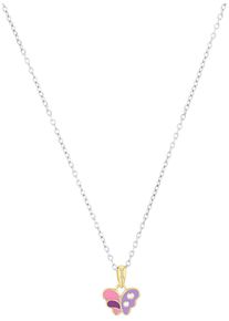 Mädchen Kette mit Anhänger "Schmetterling, 2037952", Silber 925 (Sterlingsilber), L: 38cm, lila, Prinzessin Lillifee, Silber 925 (Sterlingsilber),