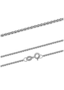 Firetti Damen Collierkettchen "Schmuck Geschenk Silber 925 Zopfkettengliederung 1,5 mm breit", 42, Silber 925 (Sterlingsilber), B: 1,5mm, silber,