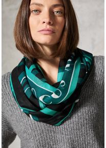 Cecil Damen Loop, schwarz, bedruckt, Stoff, 100% Modal, Modetücher, aus Modal