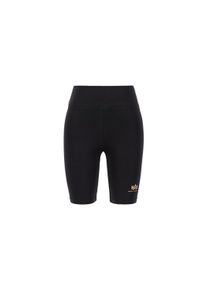 Damen Sweatshorts "Alpha Industries Women - Shorts Basic Bike Shorts SL FP Wmn", gelb, Gr. S, Alpha Industries, Obermaterial: 95% Baumwolle, 5%
