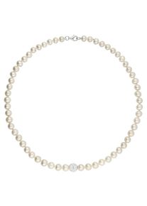 Firetti Damen Perlenkette "Schmuck Geschenk Silber 925 Halsschmuck Halskette", Silber 925 (Sterlingsilber)-Perlen, L: 45cm B: 9mm, silber, Silber 925