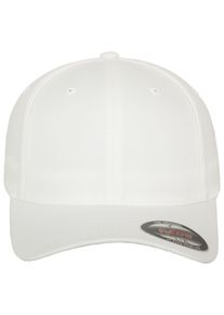 Flexfit Damen Flex Cap "Flexfit Unisex Flexfit Combed", weiß, casual, Gr. S, unifarben, 63% Polyester, 34% Baumwolle, 3% Elasthan, Caps