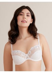Conturelle Damen Bügel-BH "Provence", Gr. 95, rosa, Obermaterial: 66% Polyamid, 24% Polyester, 10% Elasthan, feminin, BHs, Dekorativer Außenträger