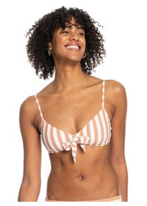 Roxy Damen Triangel-Bikini-Top "Printed Beach Classics", braun, Gr. S, [Hauptstoff] 87% Nylon, 13% Elasthan, Bikini-Oberteile