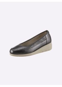 CLASSIC Damen Slipper, Gr. 38, grau, Glattleder, feminin, Schuhe