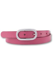 Bernd Götz BERND GÖTZ Damen Ledergürtel, pink, casual,modisch,klassisch, Gr. 105, unifarben, Rindsleder, Gürtel, mit hochglänzender, ovaler Dornschließe