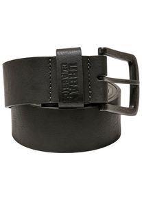 Urban Classics Damen Hüftgürtel "Urban Classics Unisex Leather Imitation Belt", grau, Gr. M, 100% Polyurethan, Gürtel