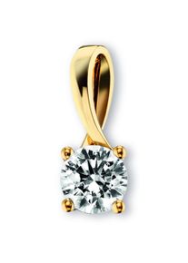ONE ELEMENT Damen Ketten-Anhänger "Zirkonia Anhänger aus 333 Gelbgold", mit Zirkonia, Gelbgold 333, gold, Gelbgold 333, Schmuckanhänger, Damen Gold