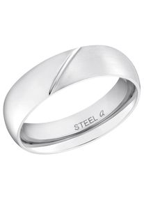Amor Damen Fingerring "Klassisch", 54, Edelstahl, silber, Edelstahl, Fingerringe, Made in Germany