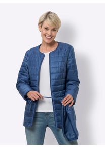 Classic Basics Damen Steppjacke, blau, Gr. 42, unifarben, 100% Polyester, Wattierung:100% Polyester, Jacken