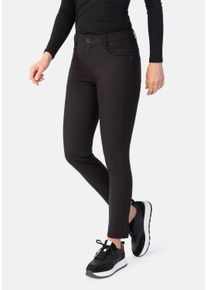 STOOKER WOMEN Damen 5-Pocket-Jeans "Florenz Easy Wear Slim Fit", schwarz, casual, Gr. 44, Denim/Jeans, 70% Viskose, 26% Polyamid, 4% Elasthan, Jeans,