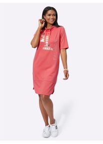 Inspirationen Damen Jerseykleid "Jersey-Kleid", orange, Gr. 38, unifarben, Jersey, Single Jersey, 50% Modal, 44% Polyester, 6% Elasthan, Kleider