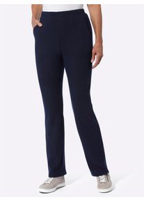 Classic Basics Damen Schlupfhose, blau, Gr. 25, unifarben, 98% Polyester, 2% Elasthan, Hosen