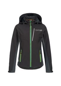 DEPROC Active Damen Softshelljacke "NUNAVUT WOMEN", schwarz, sportlich, Gr. 40, 96% Polyester; 4% Elastan, Jacken, auch in Großen Größen erhältlich