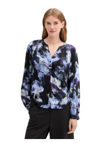 Tom Tailor Damen Klassische Bluse, blau, casual, Gr. 46, Obermaterial: 100% Viskose, Blusen