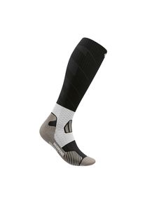Bauerfeind Herren Kompressionsstrümpfe "Trail Run Compression Socks", Gr. 46, schwarz, Polyamid, unifarben mit Farbeinsatz, Socken