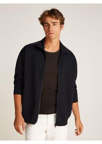 Herren Sweatjacke "LOGO TAPE ZIP THROUGH", schwarz, casual, Gr. S, Calvin Klein Jeans, unifarben, Sweatware, Obermaterial: 65% Baumwolle, 35%