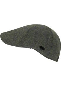 Chillouts Damen Schiebermütze "Leopold Hat", grün, klassisch,casual, Gr. L, meliert, Wollmischung, Mützen, mit leicht gebogenem Schirm