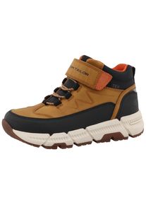 Tom Tailor Kinder Klettboot, Gr. 34, gelb, Lederimitat, Textil, kontrastfarbene Details, sportlich, Schuhe, Keilabsatz, High-Top-Sneaker,