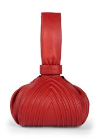 Gretchen Damen Henkeltasche, rot, Leder, Taschen, aus italienischem Kalbsleder